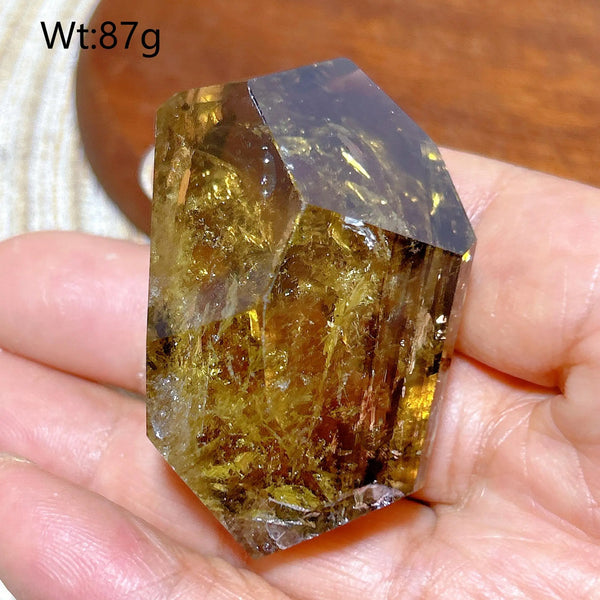 Yellow Smokey Citrine Crystal-ToShay.org