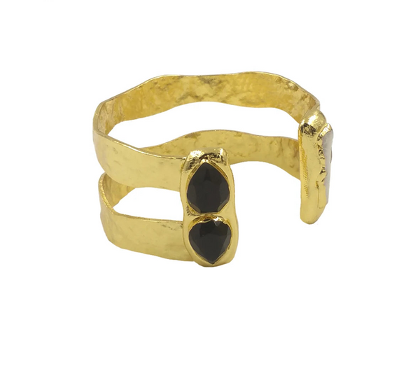 Gold Cuff Bangle-ToShay.org