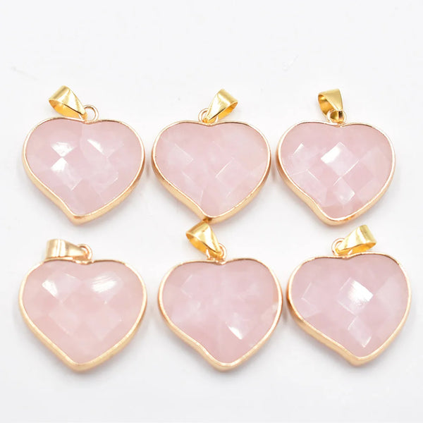 Mixed Crystal Heart Pendants-ToShay.org