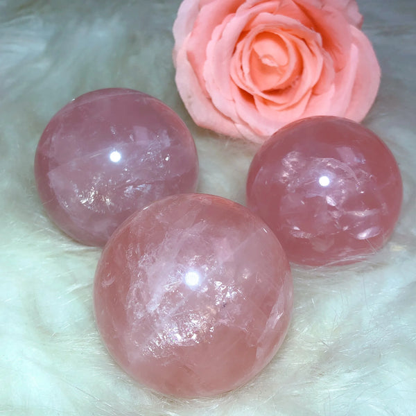 Pink Rose Quartz Ball-ToShay.org