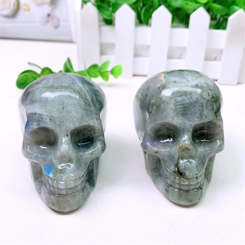 Grey Labradorite Skull-ToShay.org