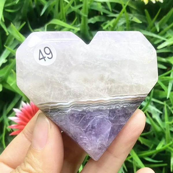 Purple Amethyst Heart-ToShay.org