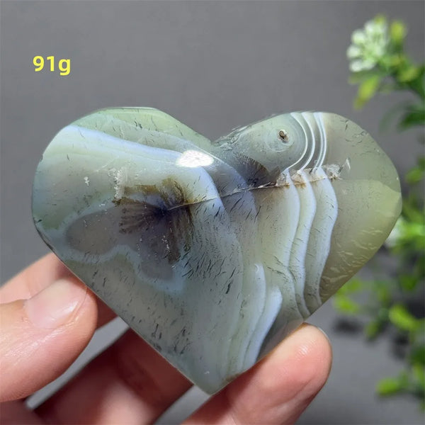 Green Agate Heart-ToShay.org
