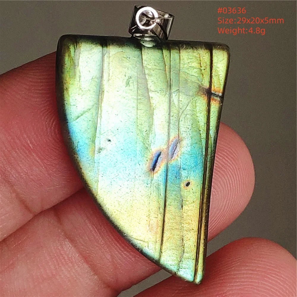 Blue Purple Labradorite Pendant-ToShay.org