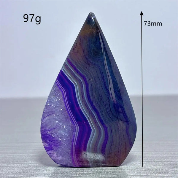 Violet Agate Torch-ToShay.org