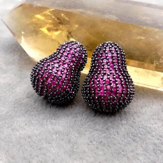 Purple Fuchsia Paved Beads-ToShay.org