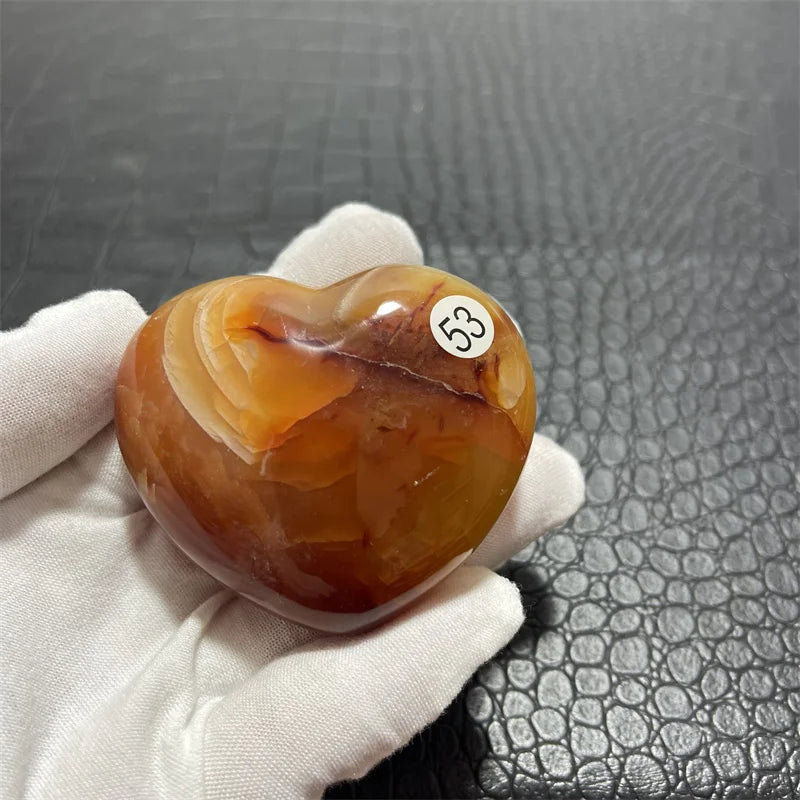 Orange Carnelian Heart-ToShay.org