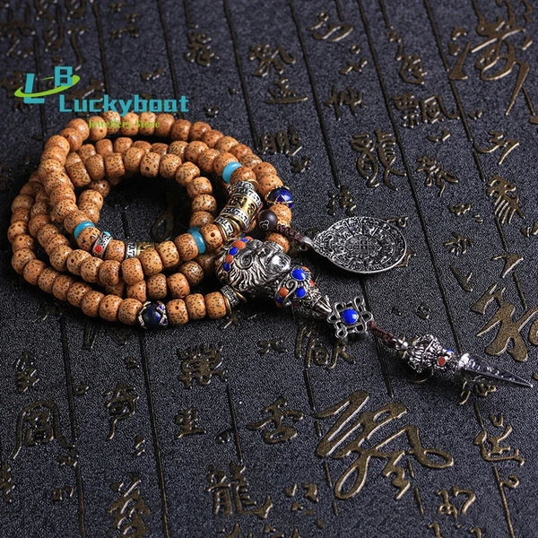 Brown Star Moon Bodhi Mala-ToShay.org