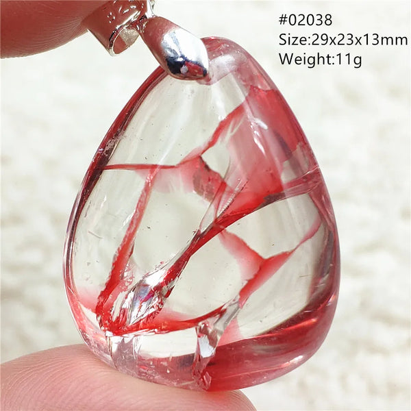 Red Limonite Quartz Pendant-ToShay.org