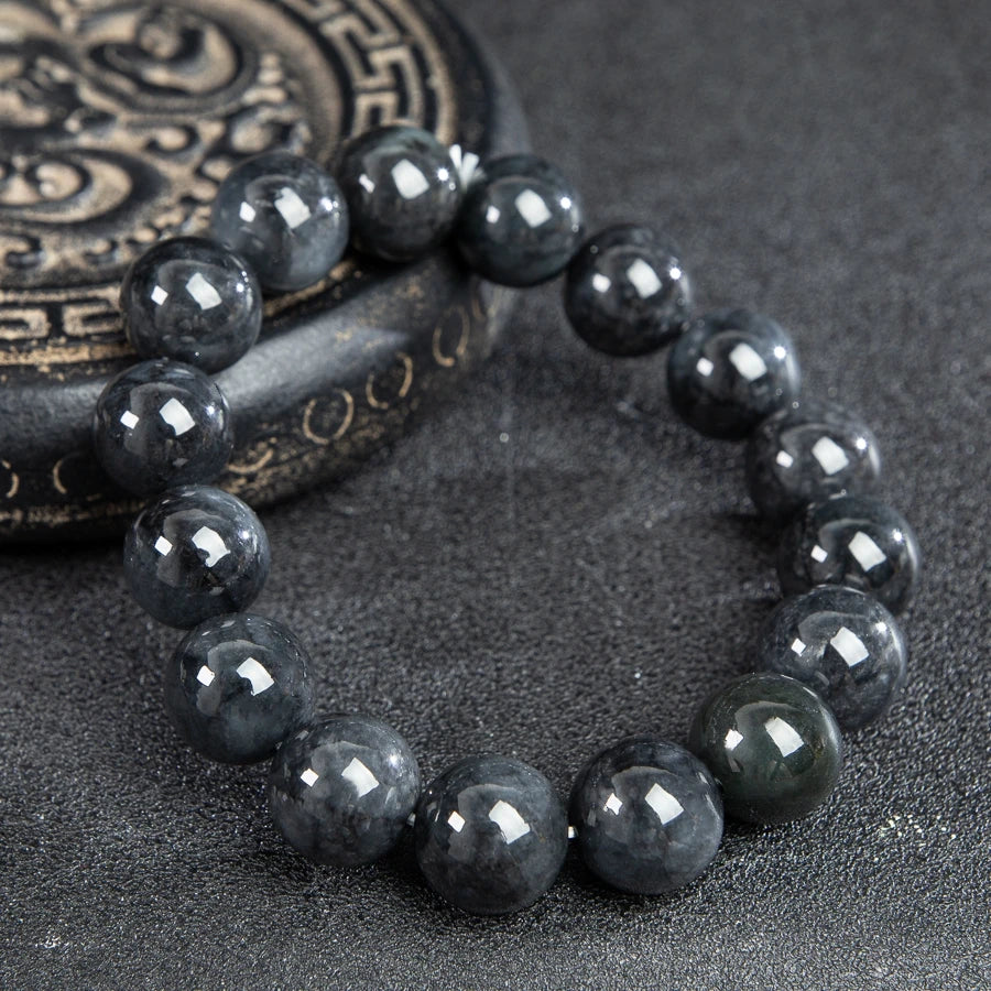 Grey Jade Bead Bracelet-ToShay.org