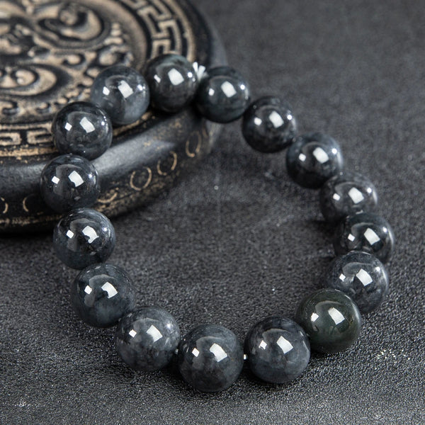 Grey Jade Bead Bracelet-ToShay.org