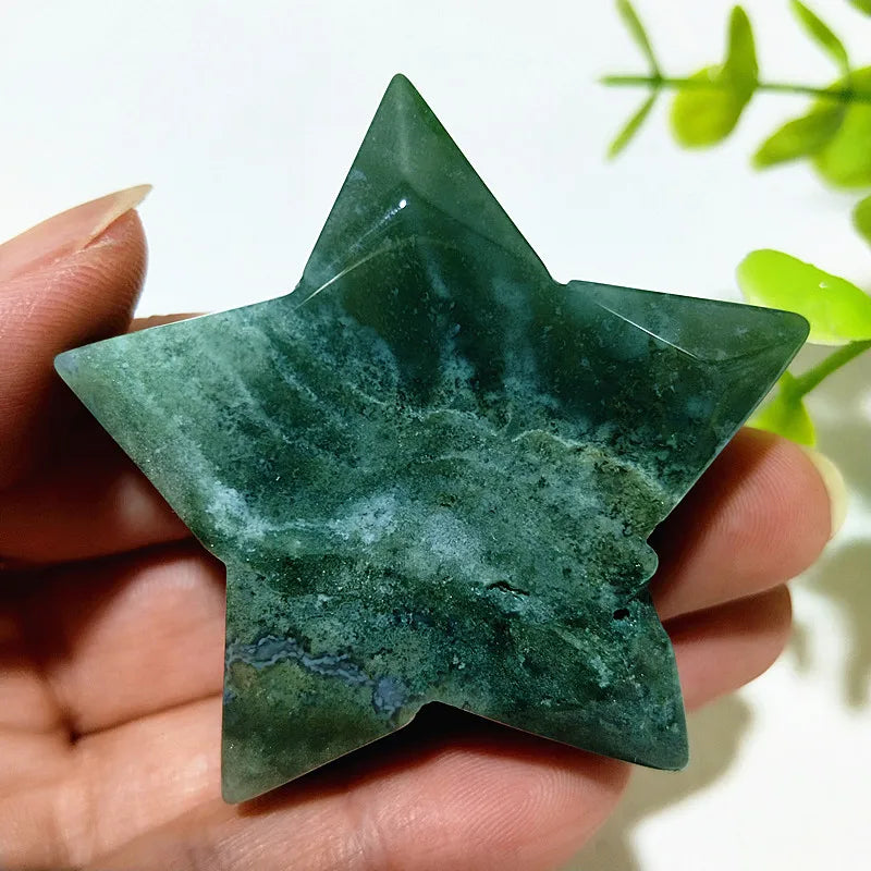 Green Moss Agate Star-ToShay.org