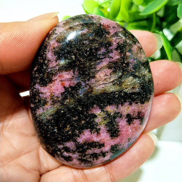 Pink Rosestone Palm Stone-ToShay.org