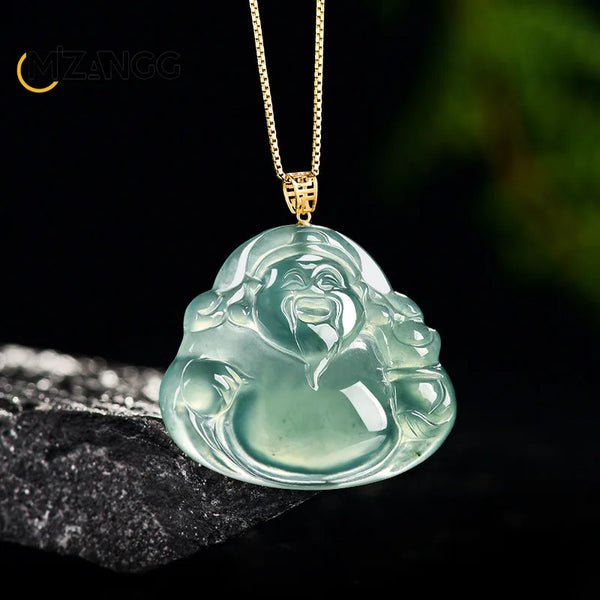 Blue Jadeite God of Fortune-ToShay.org