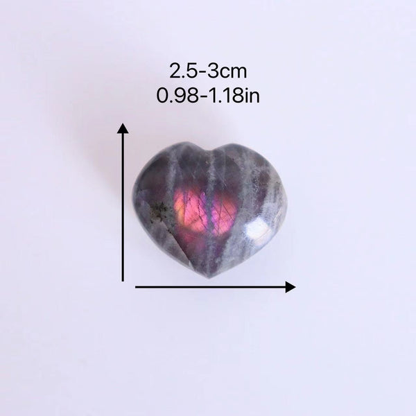 Purple Flash Labradorite Heart-ToShay.org