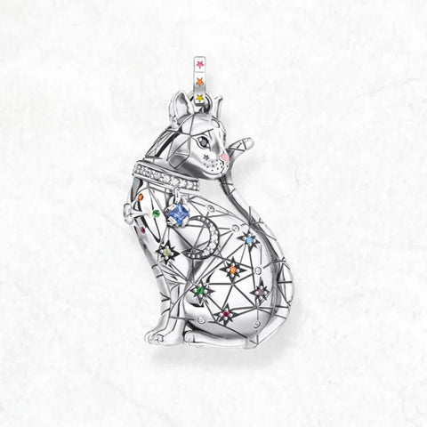 Silver Cat Pendant-ToShay.org