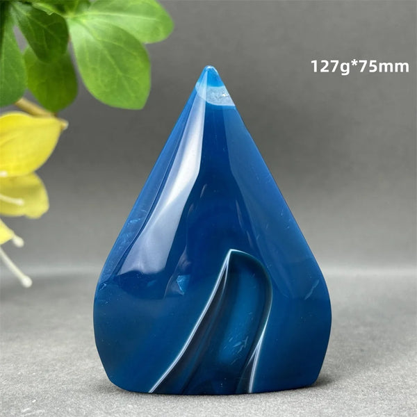 Blue Striped Agate Torch-ToShay.org