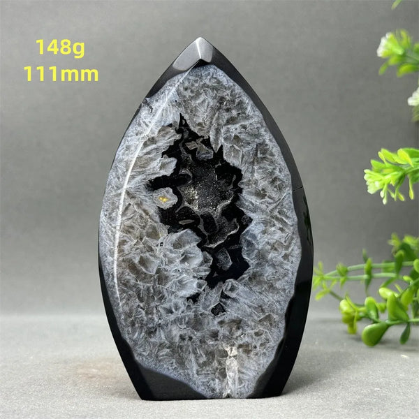 Black Onyx Geode Torch-ToShay.org