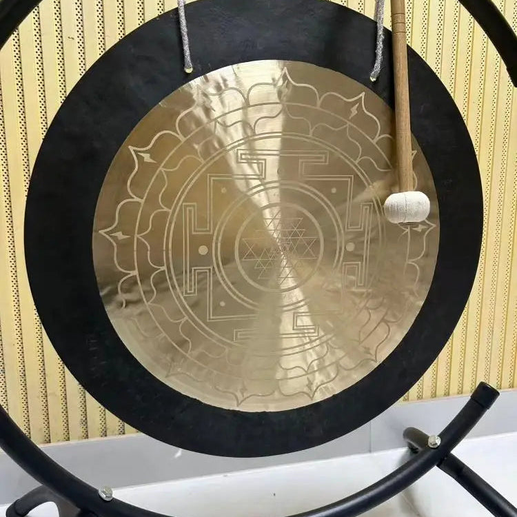 Bronze Sri Yantra Wind Gong-ToShay.org