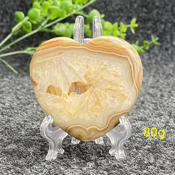 Red Agate Geode Heart-ToShay.org