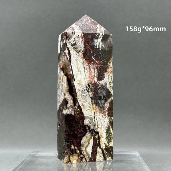 Red White Agate Obelisk-ToShay.org