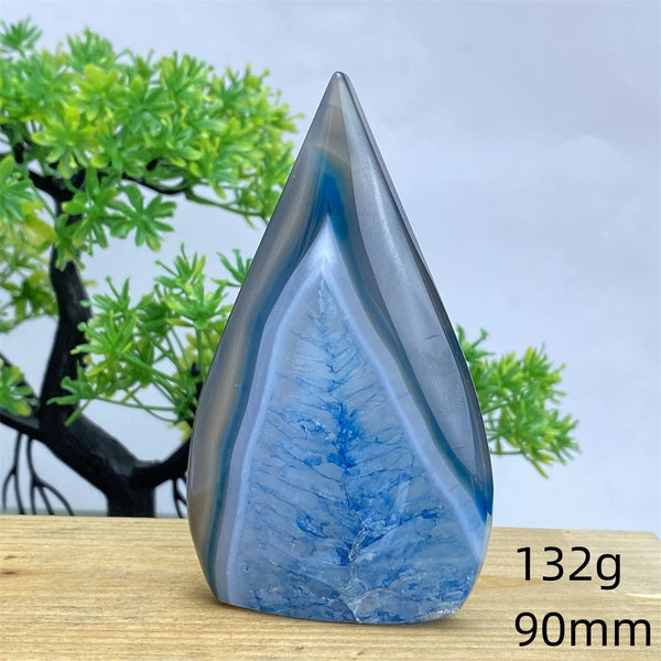 Blue Agate Torch-ToShay.org