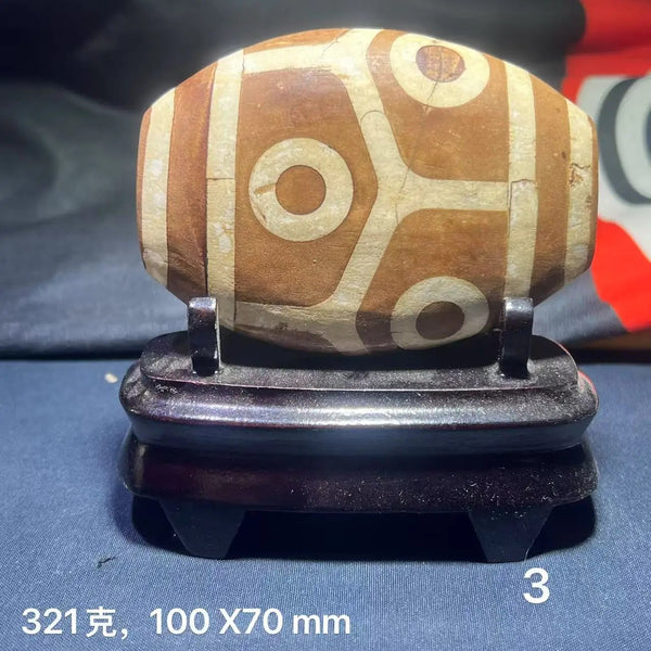 Tibetan Eye Agate Dzi Bead-ToShay.org