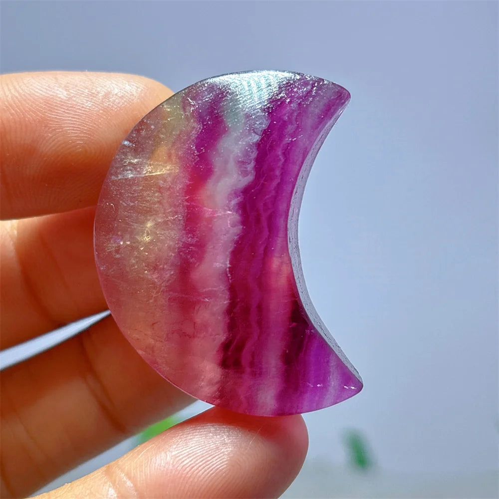 Rainbow Fluorite Moon-ToShay.org