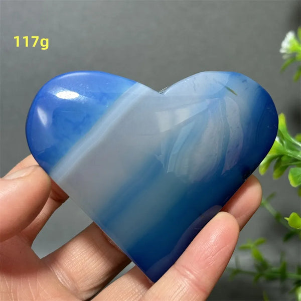 Blue Agate Heart-ToShay.org