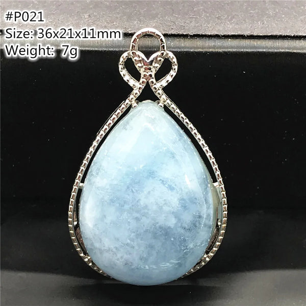 Blue Aquamarine Pendent-ToShay.org