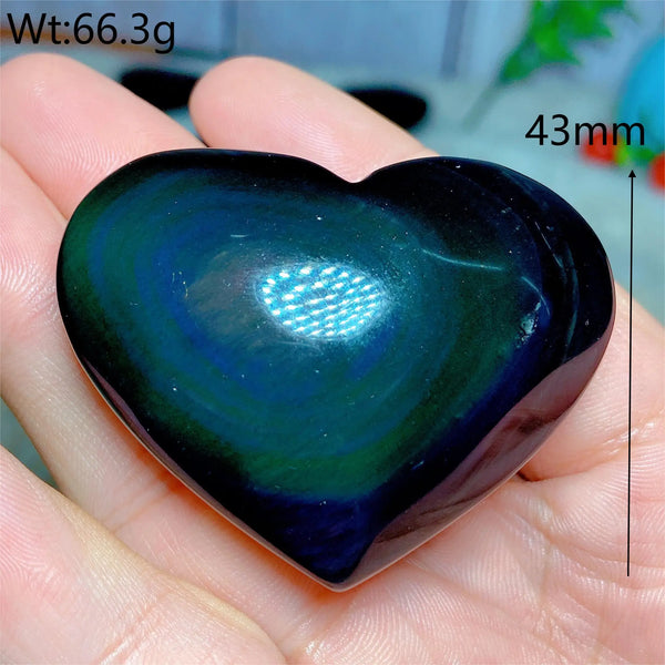 Rainbow Obsidian Heart-ToShay.org