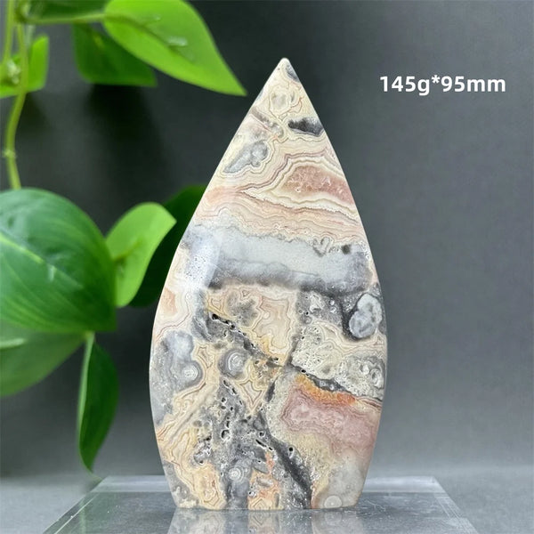 Yellow Crazy Agate Torch-ToShay.org