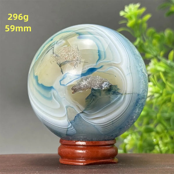 Blue Agate Ball-ToShay.org