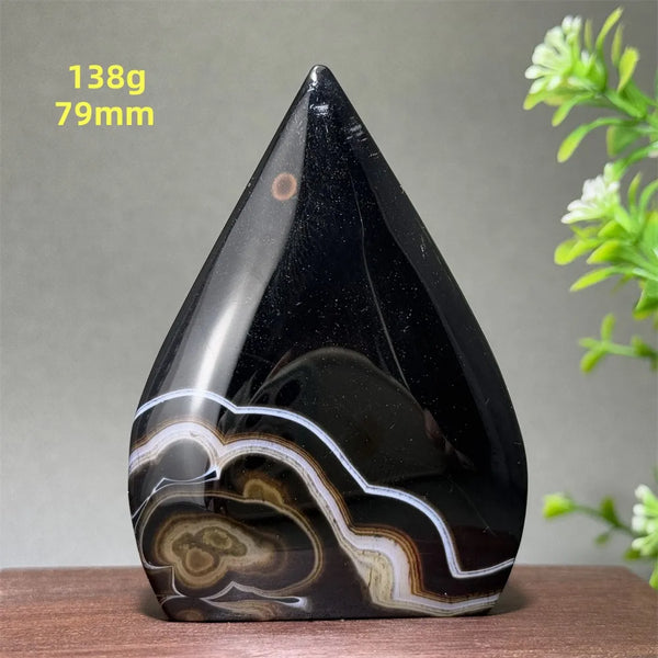 Black Striped Agate Torch-ToShay.org