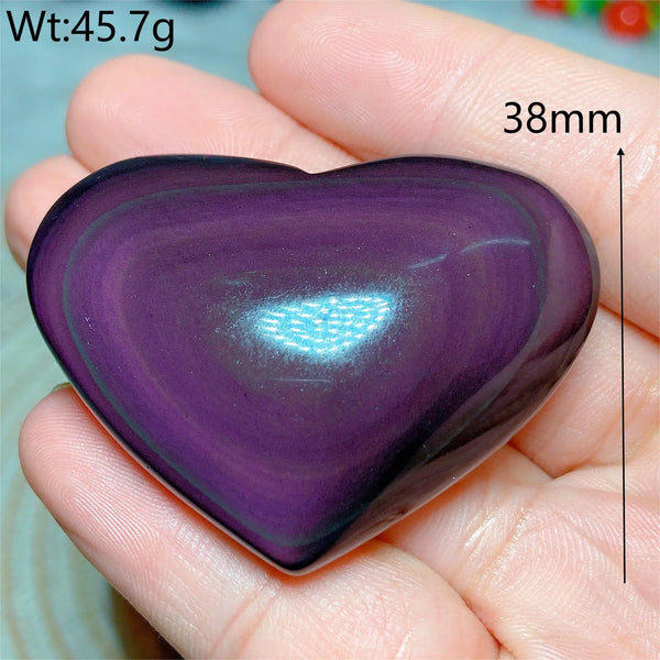 Rainbow Obsidian Heart-ToShay.org