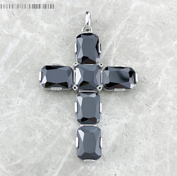 Gold Gemstone Cross Pendant-ToShay.org