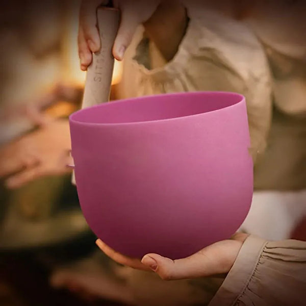 Pink Quartz Singing Bowls-ToShay.org
