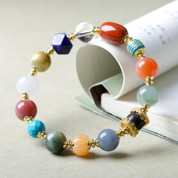 Mixed Crystal Bead Bracelet-ToShay.org