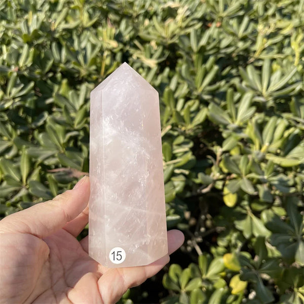 Pink Rose Quartz Point-ToShay.org