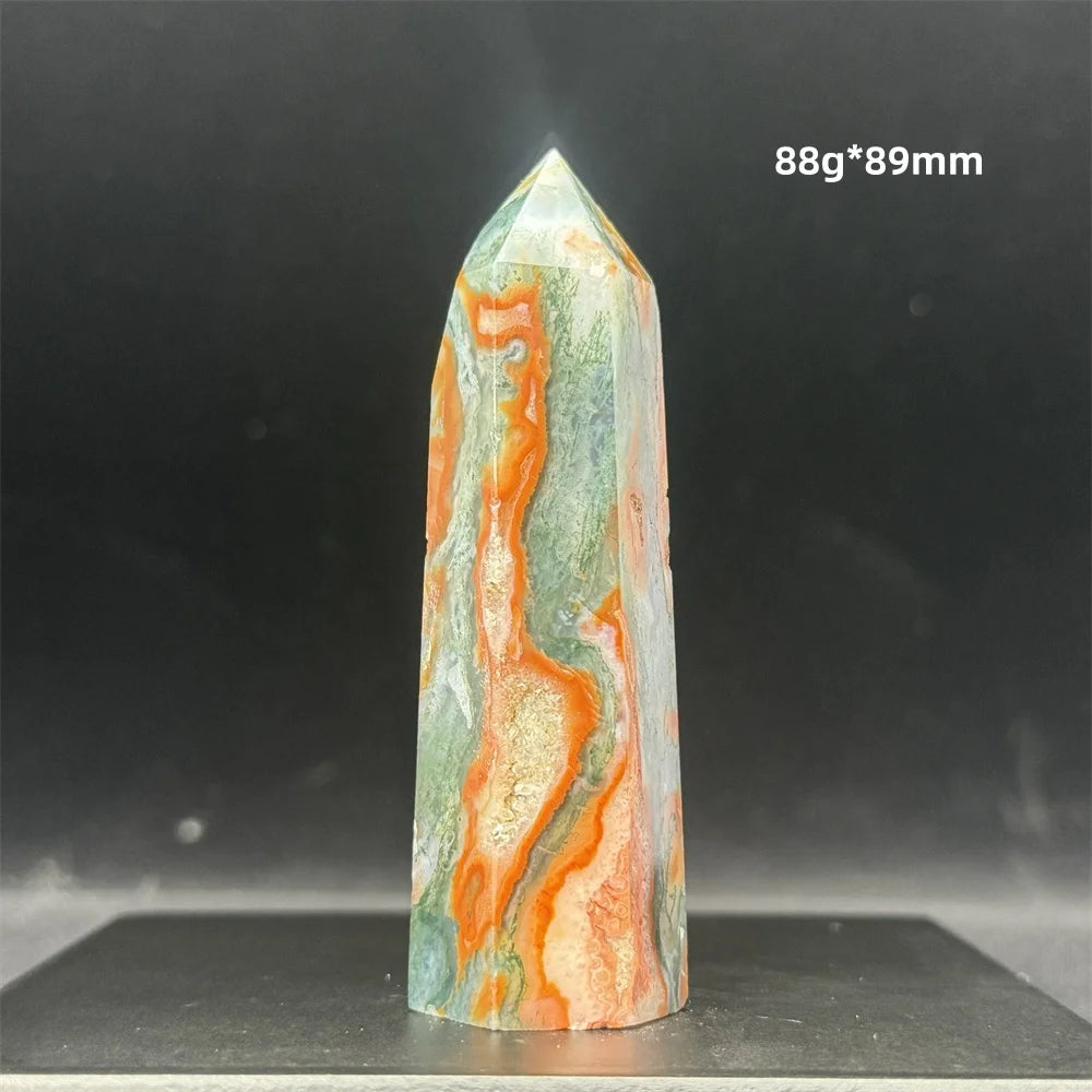 Red Moss Agate Point-ToShay.org