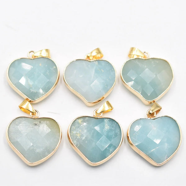 Mixed Crystal Heart Pendants-ToShay.org