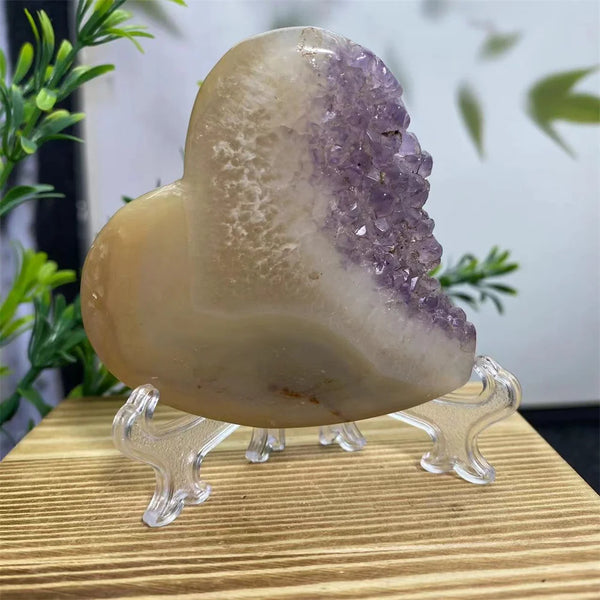 Purple Amethyst Agate Heart-ToShay.org