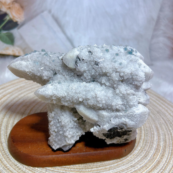 Blue Fluorite Druzy Crystal-ToShay.org
