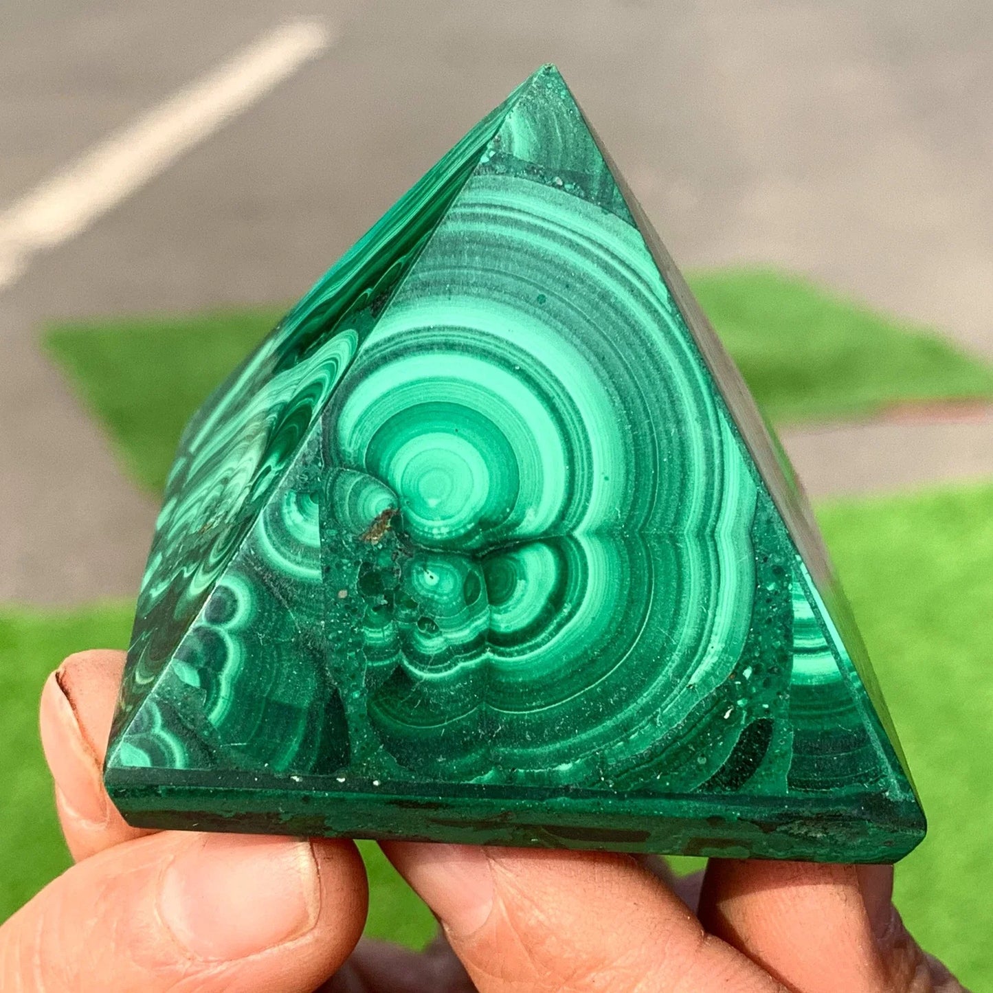 Green Malachite Pyramid-ToShay.org