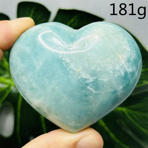 Blue Amazonite Stone Heart-ToShay.org