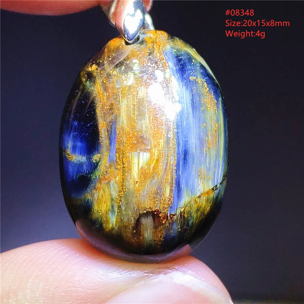 Blue Pietersite Chatoyant Pendant-ToShay.org
