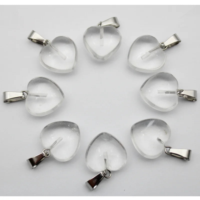 Mixed Quartz Agate Hearts-ToShay.org