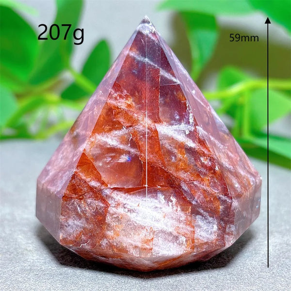 Red Fire Quartz Diamond Tower-ToShay.org