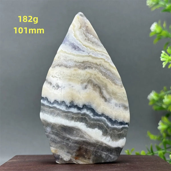 White Fluorite Agate Flame-ToShay.org