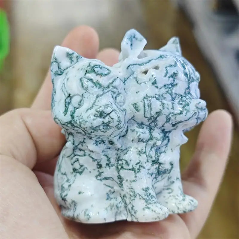 Green Moss Agate Hellhound-ToShay.org